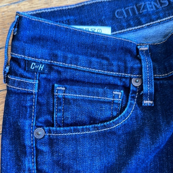 Citizens of Humanity Elson Straight Leg Mid Rise Jean - EXCELLENT- dk blue - 27 - Picture 9 of 13
